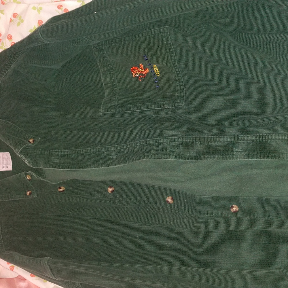 Vintage Disney store Tigger corduroy button-up jacket